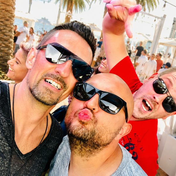 DEEP UNIT with guests at a Dubai party
